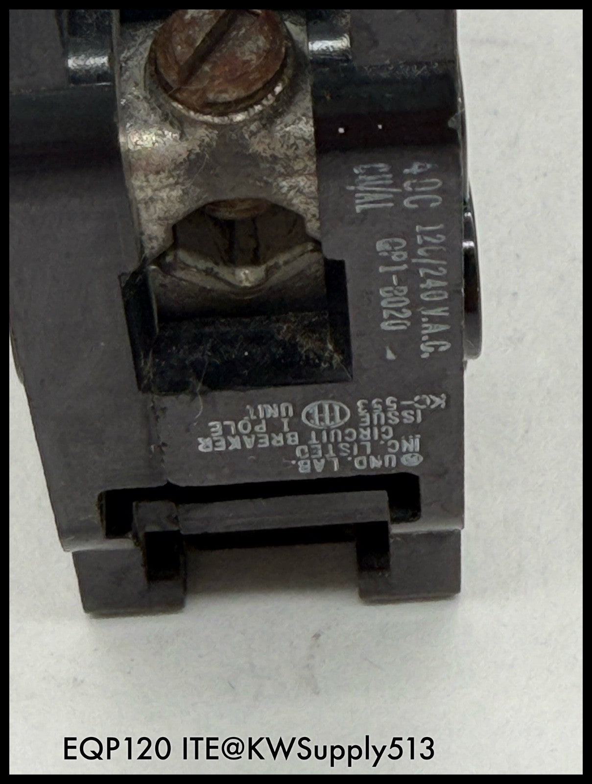 EQP120~ITE EQP120 20A 1P 20A Circuit Breaker-Used