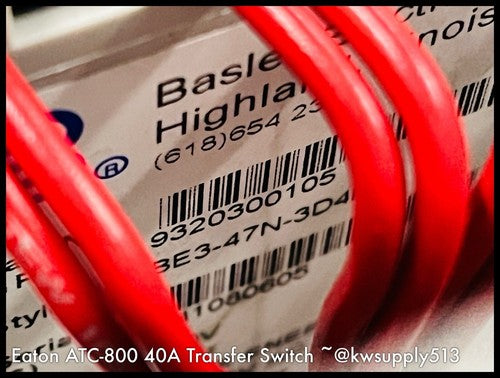 40A Transfer Switch -ATC8C3X30040XSU