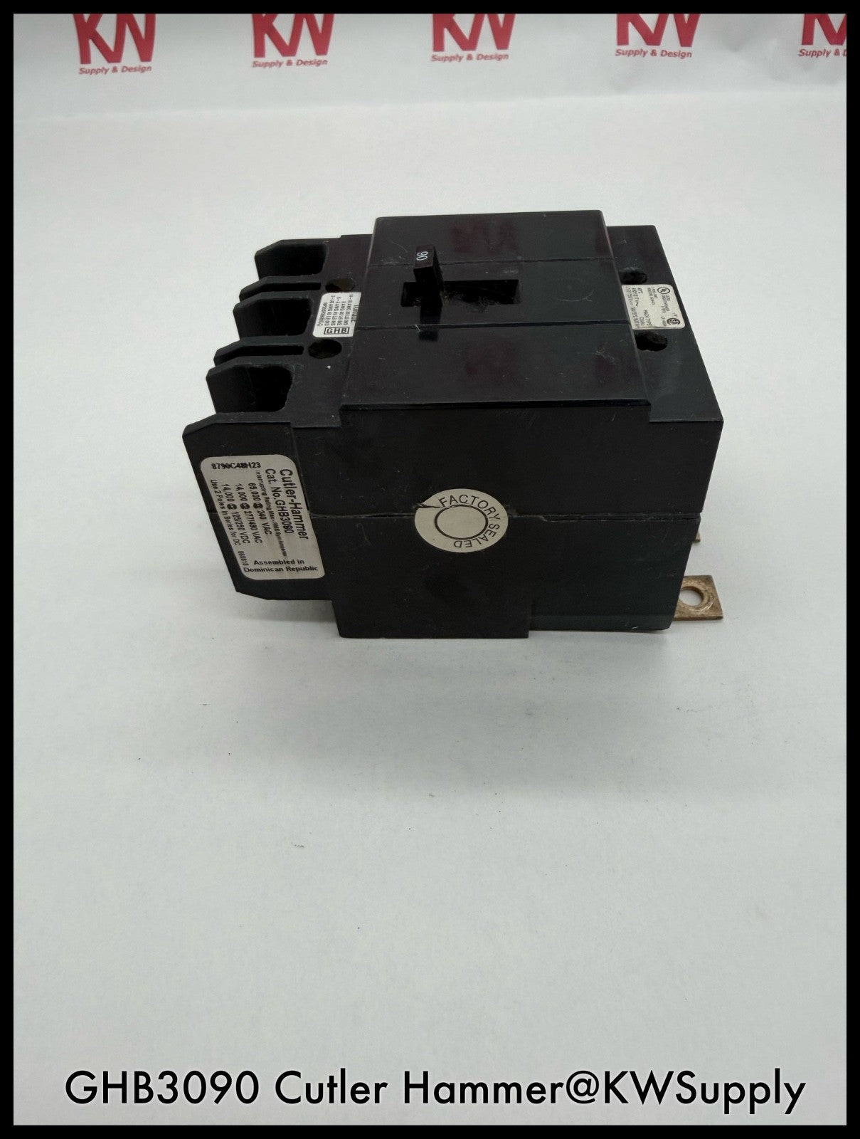 GHB3090~Cutler Hammer GHB3090 90A 480VAC Circuit Breaker-Used