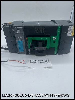 LJA36400CU54XEHACSAYH4YP ~ Square D 400A Circuit Breaker with AS ST WH PL Unused