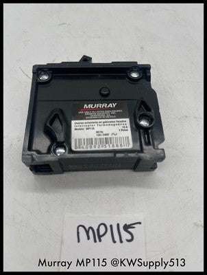 MP115~Murrary MP115 15A 1P 120V 60Hz 10KA Circuit Breaker -Used