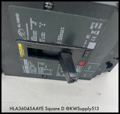 HLA36045AAYE~Square D HLA36045AAYE 45A Circuit Breaker with AS &EH Unused