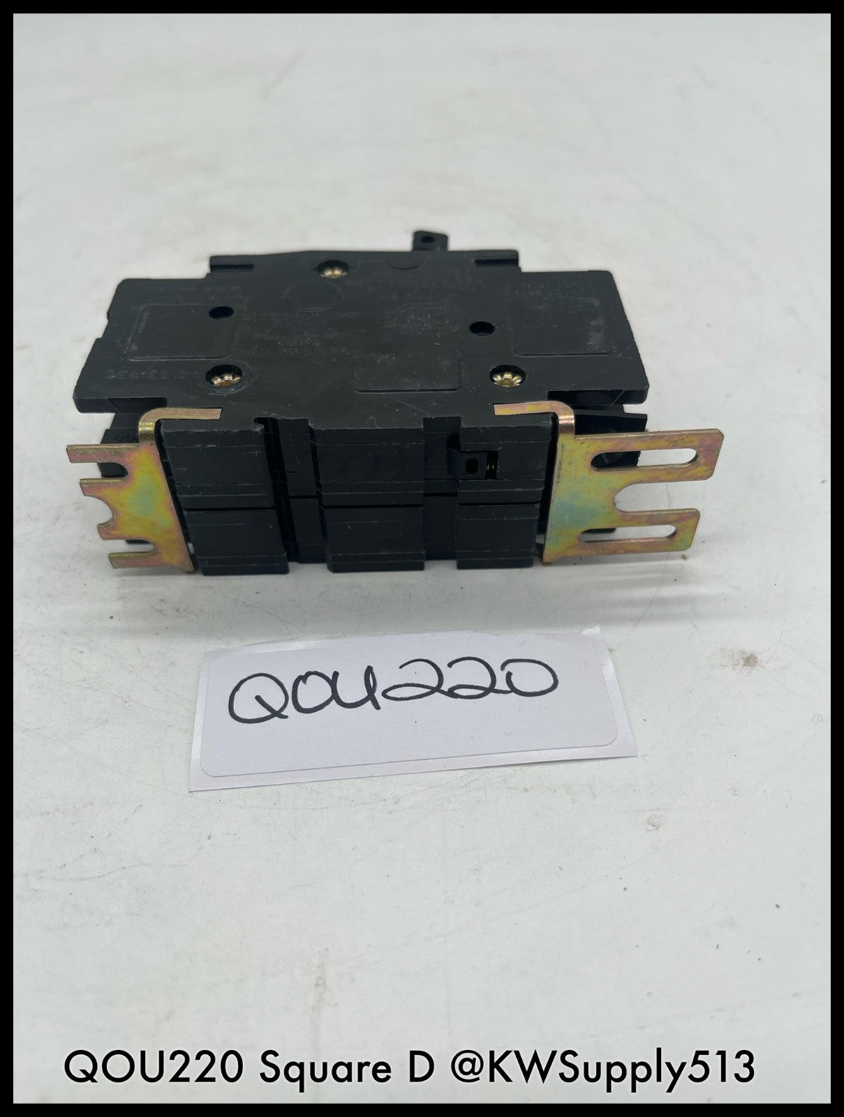 QOU220~Square D QOU220 20A 2P 120/240V 10KA Mini Circuit Breaker-Used