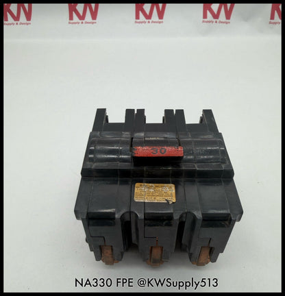 NA330~FPE NA330 30A 3P 240VAC 10KA Circuit Breaker-Used
