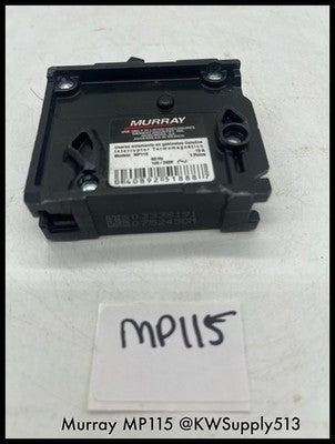 MP115~Murrary MP115 15A 1P 120V 60Hz 10KA Circuit Breaker -Used
