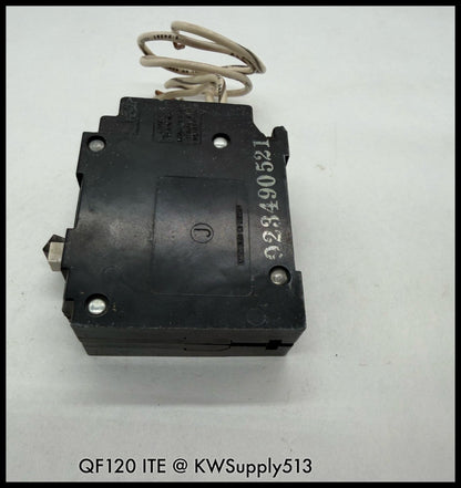 QF120~ITE QF120 20A 1P 1 PH 120VAC 10KA GFCI Circuit Breaker-Used
