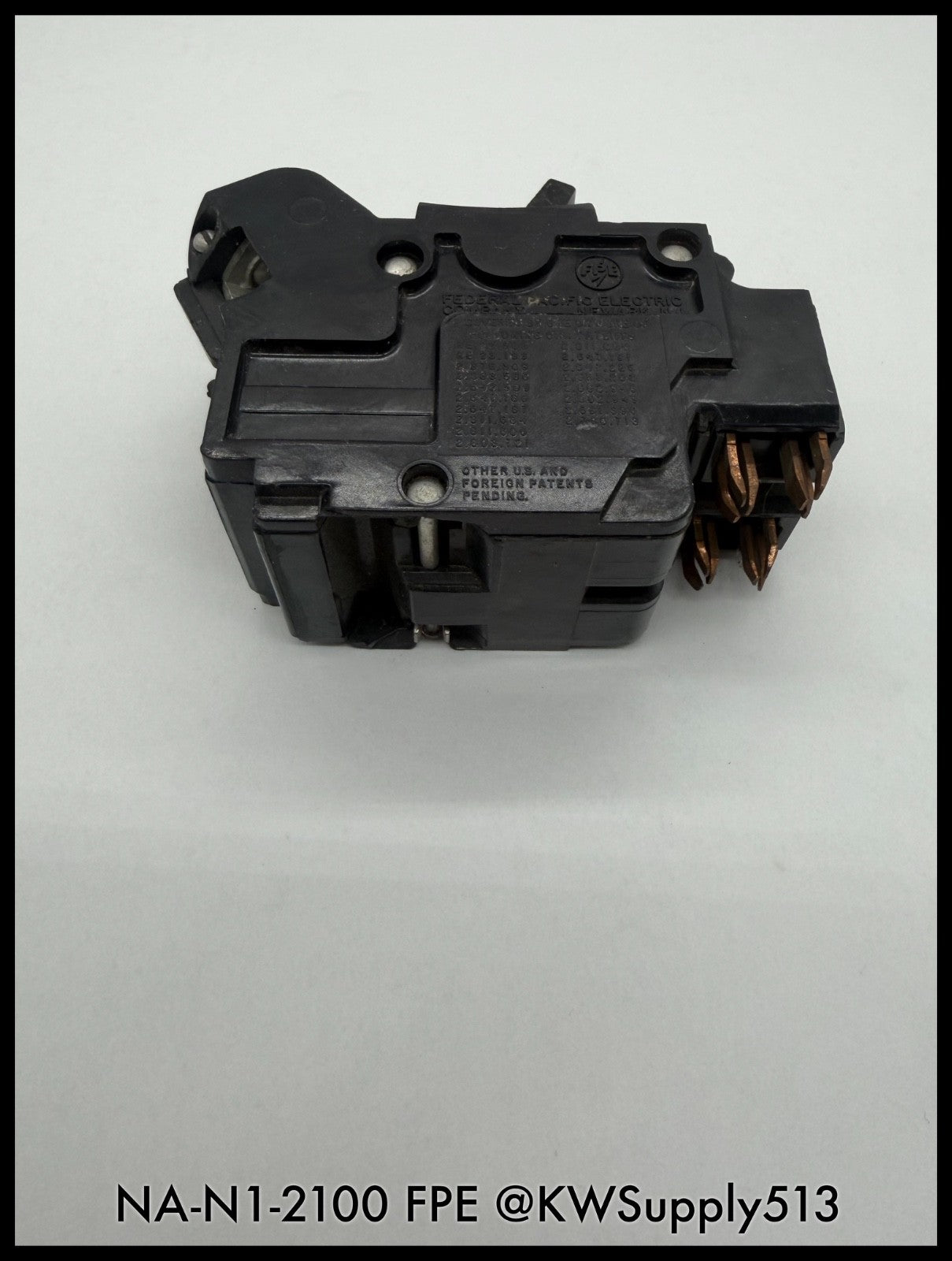 NA-N1-2100~FPE NA-N1-2100 100A 120/240VAC 10KA Circuit Breaker-Used