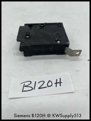 B120H~Siemens B120H 20A 1P 240V Circuit Breaker-Used