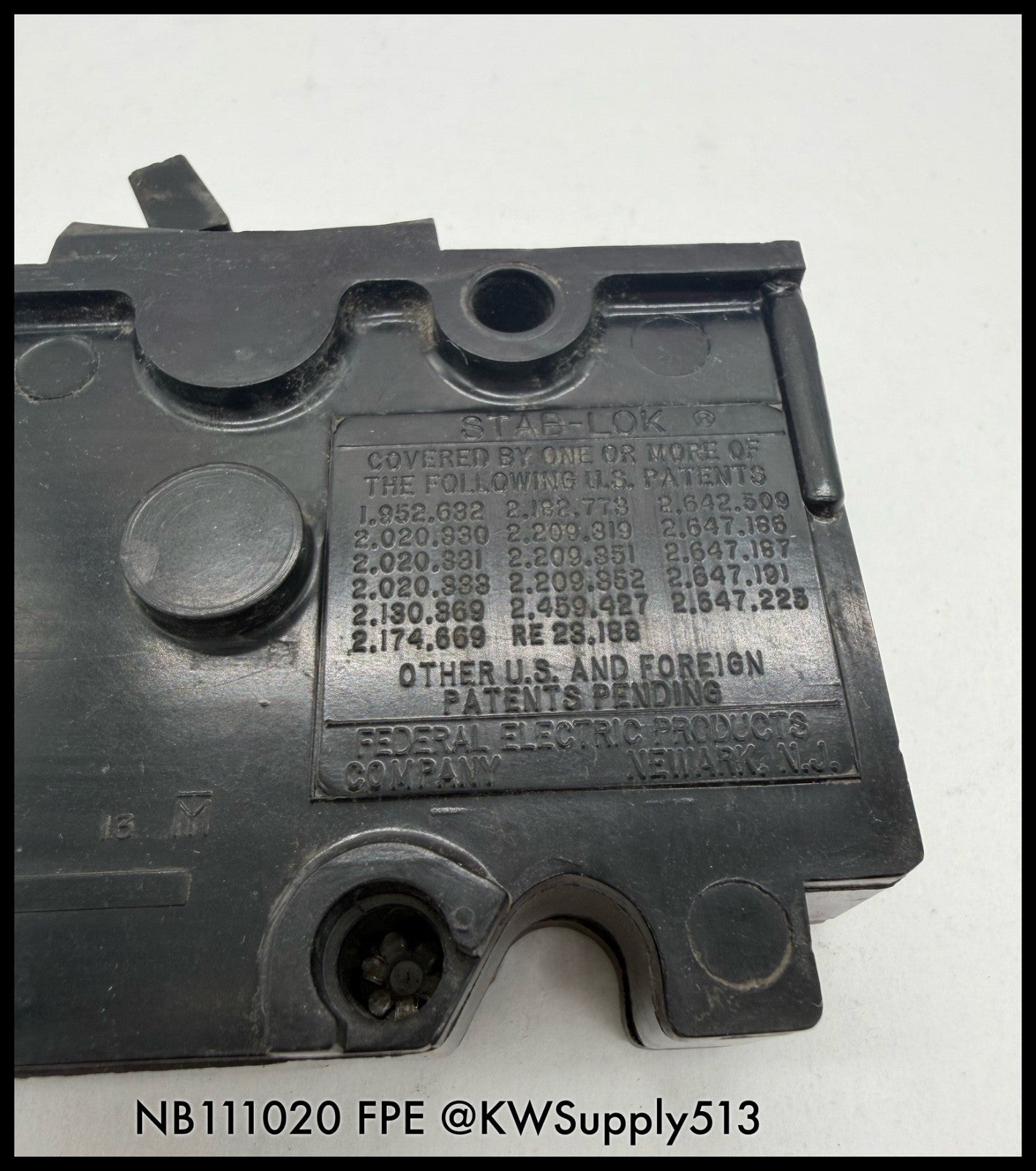 NB111020~FPE NB111020 20A 1P 120/240V Circuit Breaker-Used