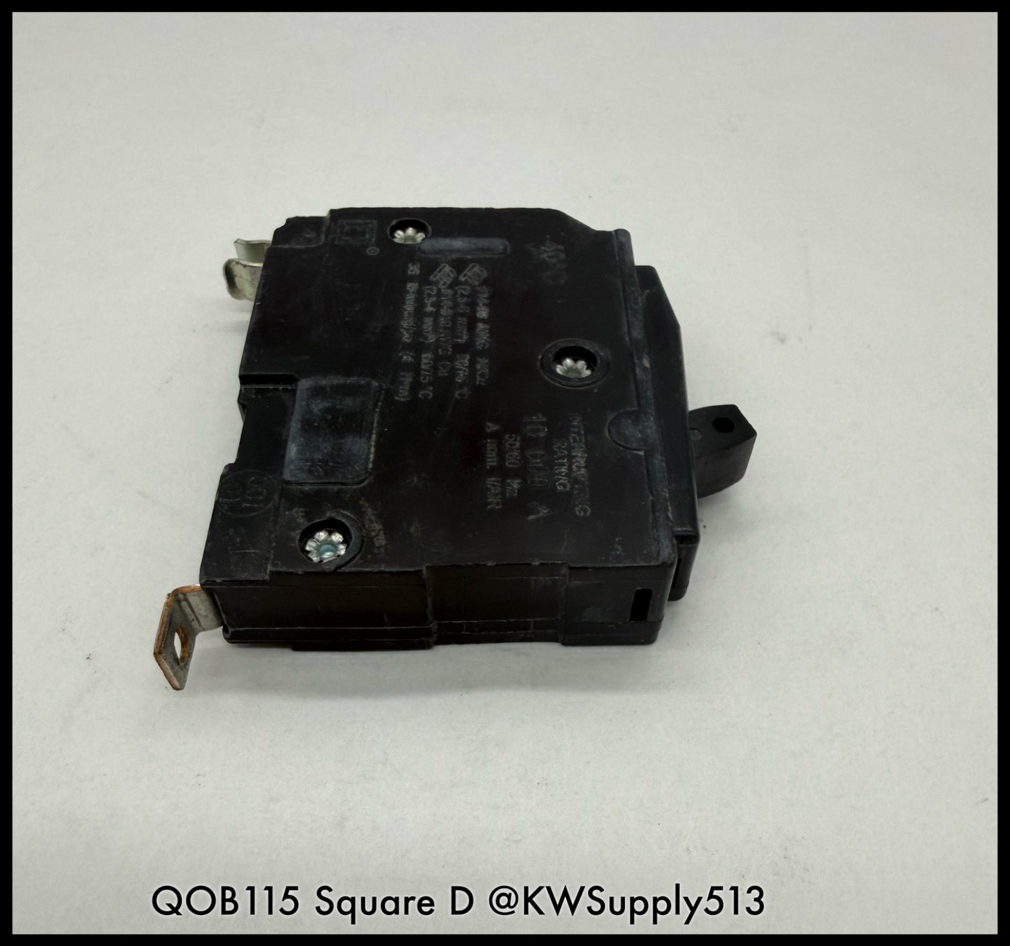 QOB115~Square D QOB115 15A 120VAC 1P 10KA TM LI Mini Circuit Breaker-Used