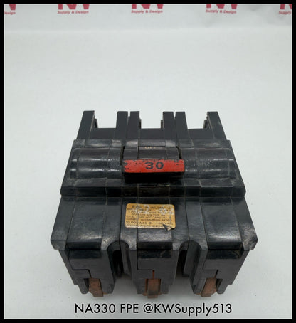NA330~FPE NA330 30A 3P 240VAC 10KA Circuit Breaker-Used