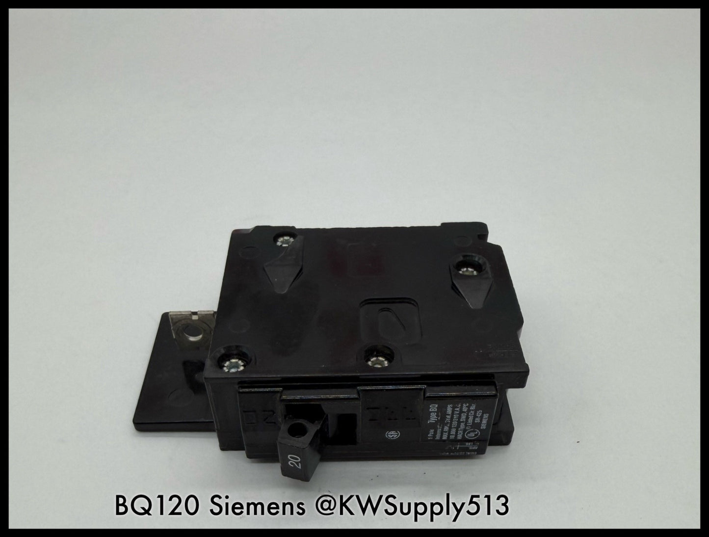 BQ120~Siemens BQ120 20A 120V 1P 1PH 10KA Circuit Breaker-Used