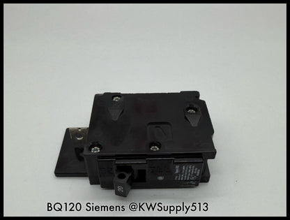 BQ120~Siemens BQ120 20A 120V 1P 1PH 10KA Circuit Breaker-Used
