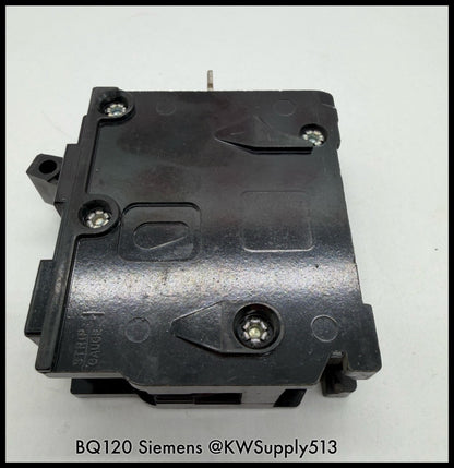 BQ120~Siemens BQ120 20A 120V 1P 1PH 10KA Circuit Breaker-Used