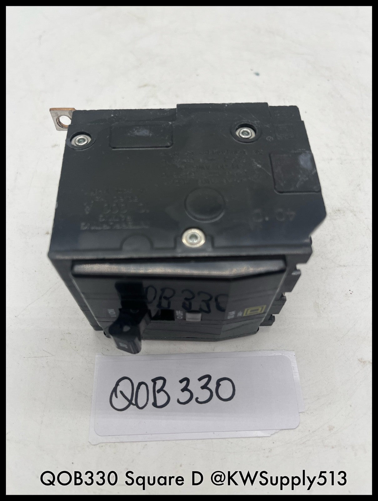 QOB330~Square D QO330 30A 3P 120/240V 10KA Mini Circuit Breaker-Used