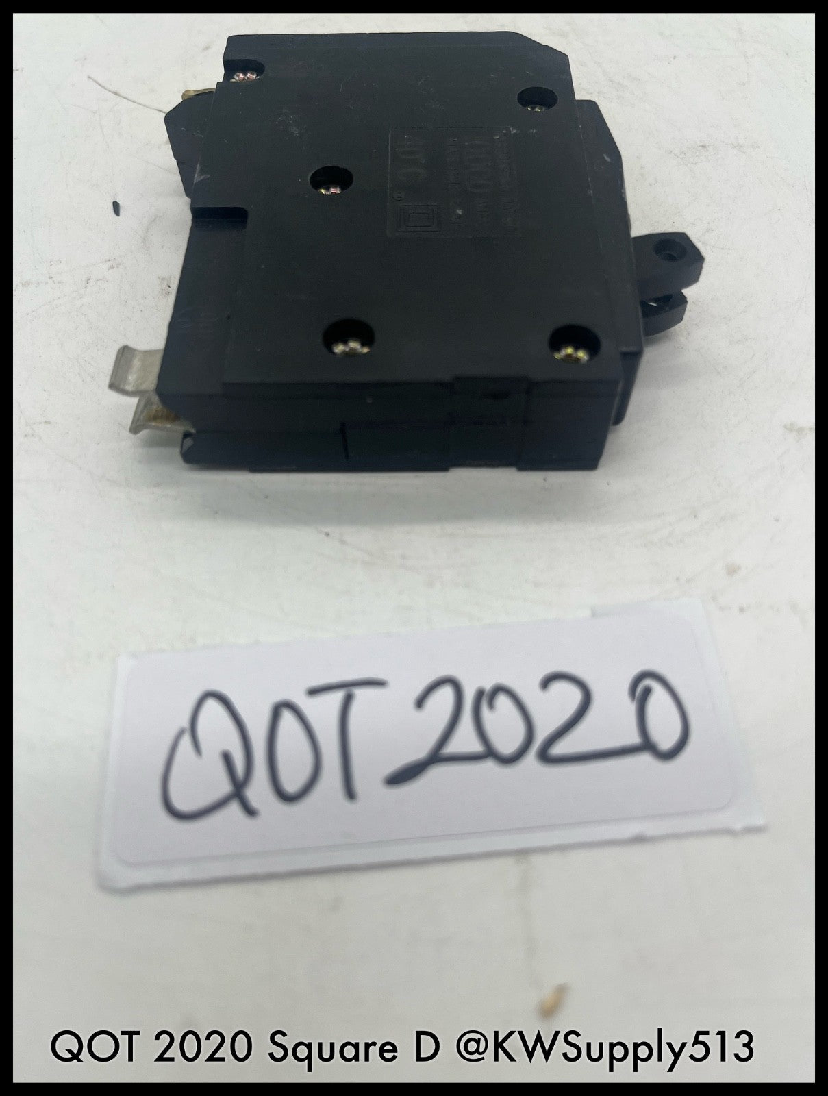 QOT2020~Square D QOT2020 20A 1p 120/240Vac Tandem Circuit Breaker-Used