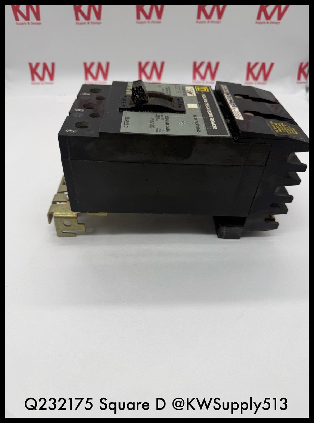 Q232175~Square D Q232175 175A 3P 3PH 240VAC 10KA I-Line Circuit Breaker-Used