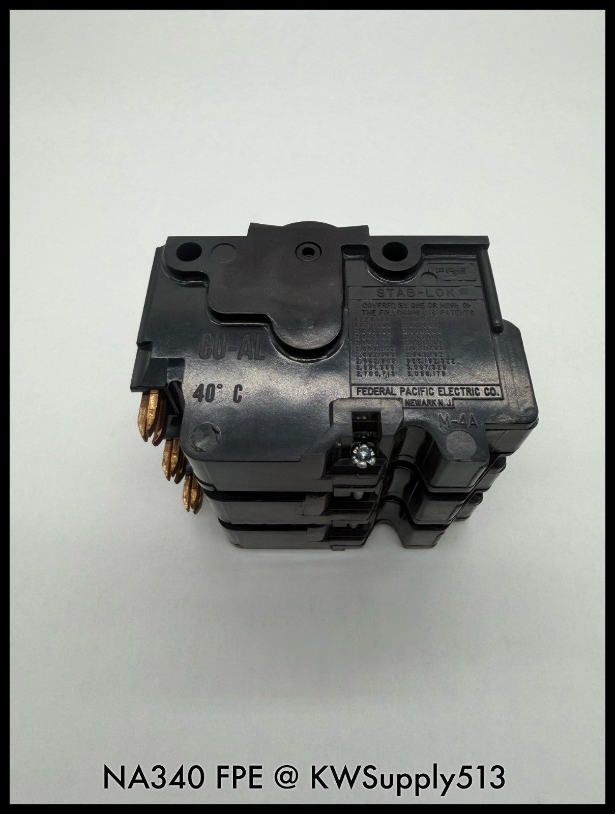 NA340~FPE NA340 40A 3P 240VAC 10KA Molded Case Circuit Breaker-Used