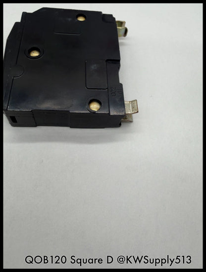 QOB120~Square D QOB120 20A 1P 120V Circuit Breaker-Used