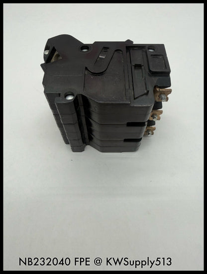 NB232040~FPE NB232040 40A 3P 240V 10KA Circuit Breaker-Used