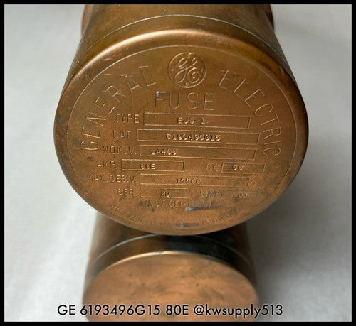 General Electric GE~6193496G15 80 amp 15kV EJO-1 Size DD
