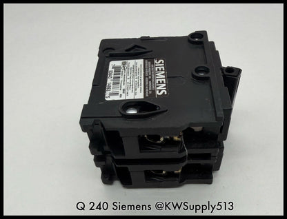 Q240~Siemens Q240 40A 2P 1PH 240VAC 10KA Circuit Breaker-Used