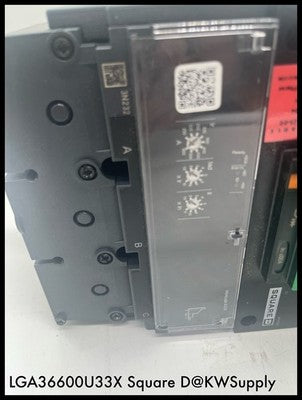 LGA36600U33X~Square D LGA36600U33X 600A 3P 600V I-Line Circuit Breaker Used