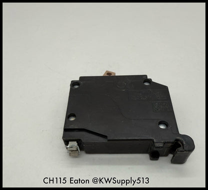 CH115~Eaton CH115 15A 120V 1P 10KA Mini Circuit Breaker-Used