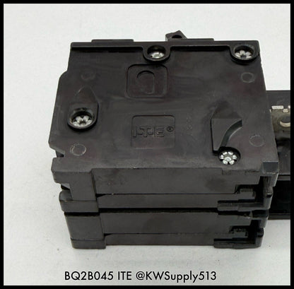 BQ2B045~ITE BQ2B045 45A 2P 1PH 120/240VAC 10KA TM Circuit Breaker-Used