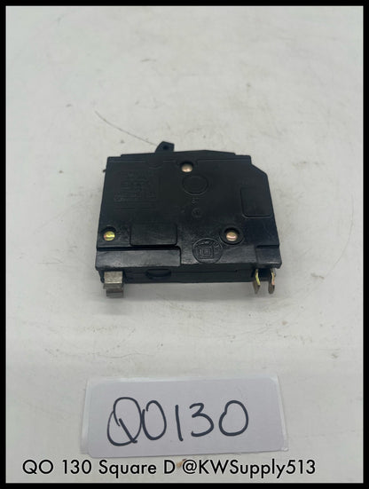 QO130~Square D QO130 30A 1P 120V 10KA Mini Circuit Breaker -Used