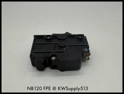 NB120~FPE NB120 20A 1P 120VAC 10KA Circuit Breaker-Used