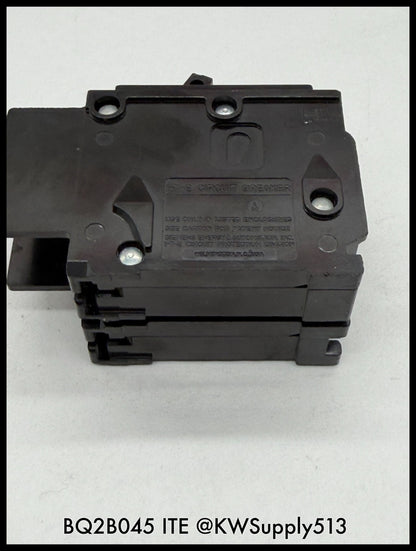 BQ2B045~ITE BQ2B045 45A 2P 1PH 120/240VAC 10KA TM Circuit Breaker-Used