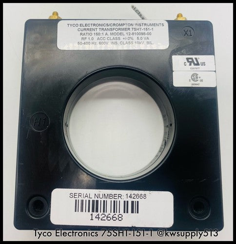 7SHT-151-1 ~ Tyco Electronics 7SHT-151-1 150:1A Current Transformer