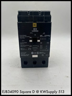 EJB34090~Square D EFB34090 90A 3P Circuit Breaker Unused Surplus