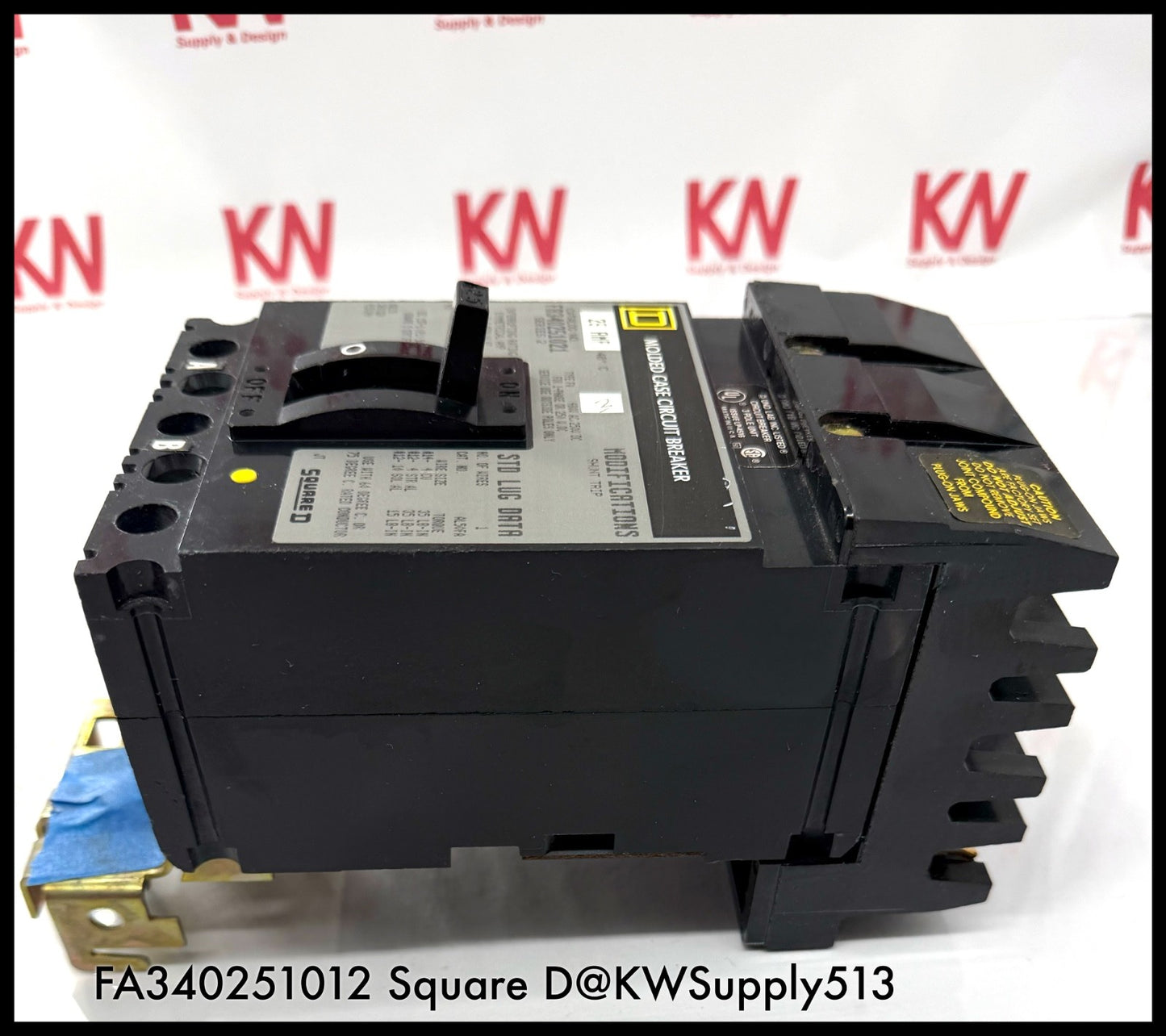 FA340251021~Square D FA340251021 25A 3P 3PH TM Circuit Breaker with Shunt -Used