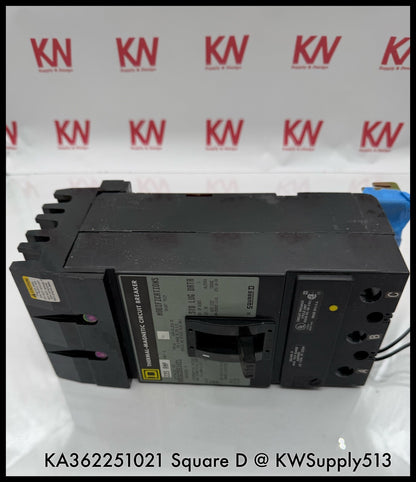 KA362251021~Square D KA362251021 225A   600Vac Circuit Breaker with Shunt-Used