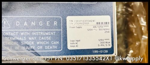 120VAC-48/125VDC Power Supply-035171335542X1