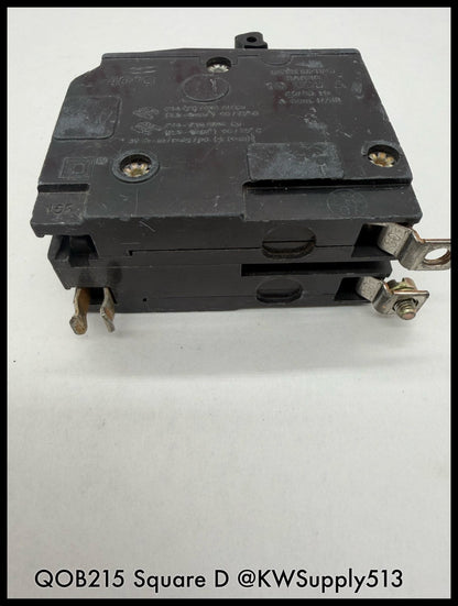 QOB215~Square D QOB215 15A 2P 1pH 240V TM Circuit breaker -Used