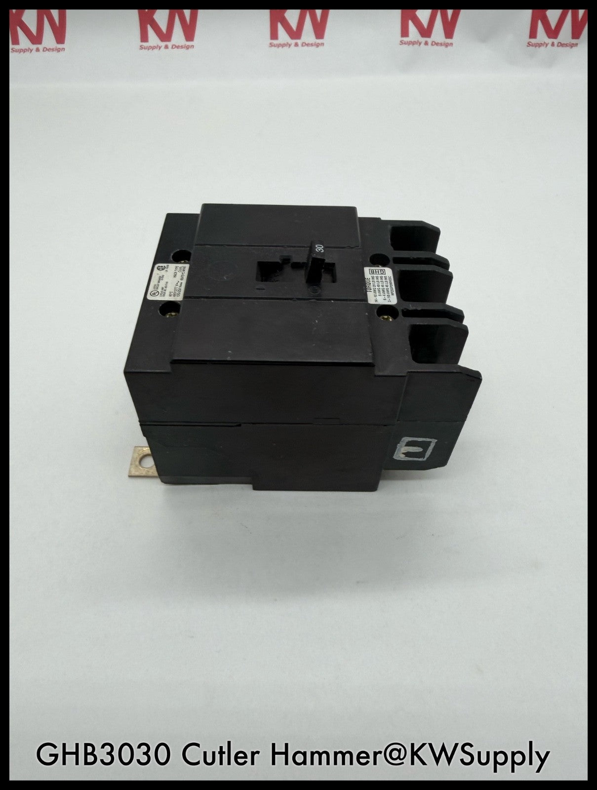 GHB3030~Cutler Hammer GHB3030 30A 3P 3PH 480V Circuit Breaker-Used