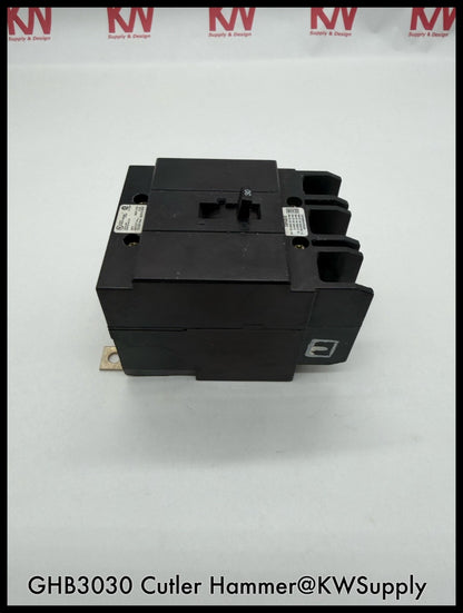 GHB3030~Cutler Hammer GHB3030 30A 3P 3PH 480V Circuit Breaker-Used