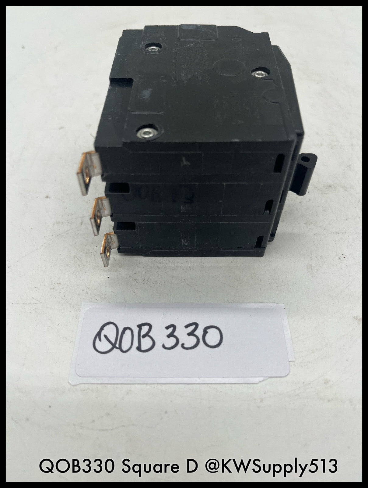 QOB330~Square D QO330 30A 3P 120/240V 10KA Mini Circuit Breaker-Used