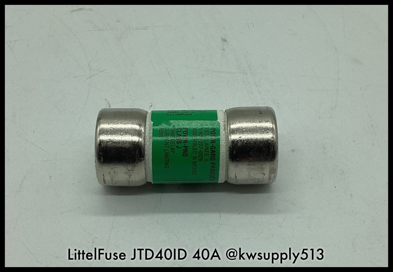 JTD40ID ~ Littelfuse JTD40ID 40A 600V Class J POWR-PRO Time Delay Fuse Used (3)