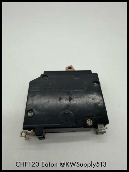 CHF120~Eaton CHF120 20A Plug On 1-Pole Circuit Breaker-Used