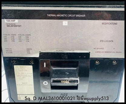1000A ST Circuit Breaker-MAL3610001021