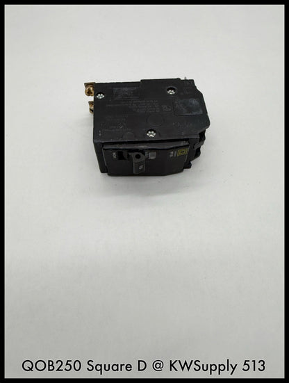 QOB250~SQUARE D QOB250 50A 2P 240VAC 1PH TM CIRCUIT BREAKER-USED