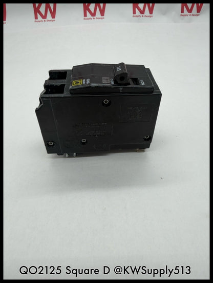 QO2125~Square D QO2125 125A 2P 240V TM LI 10KA Circuit Breaker-Used
