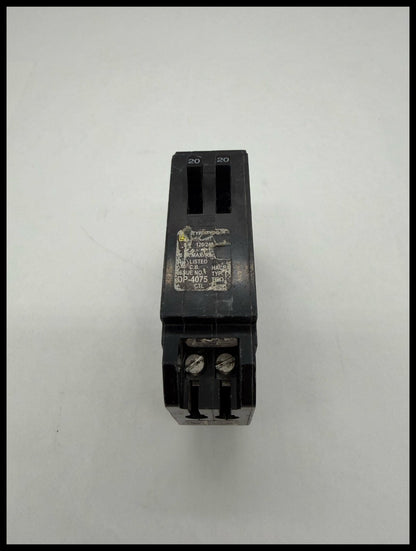 HOMT2020~Square D HOMT2020 20A 1P PH 120VAC 10KA Tandem Circuit Breaker-Used