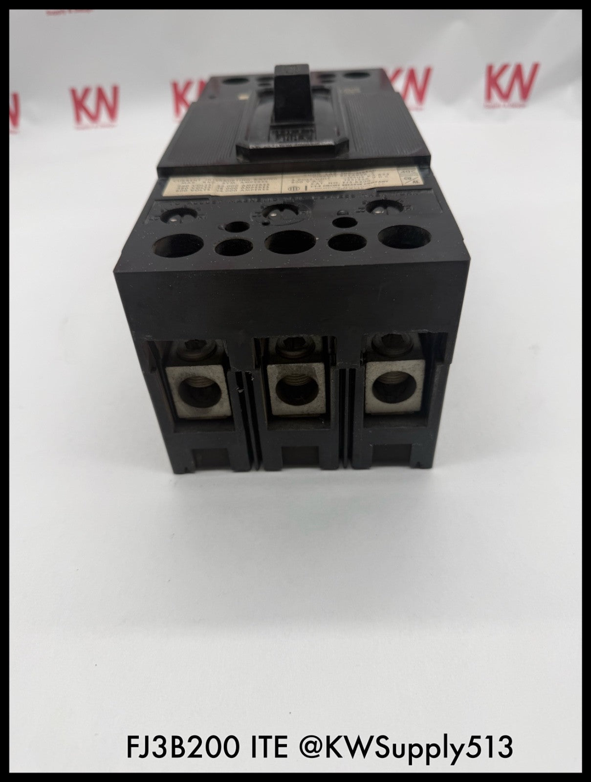 FJ3B200~ITE FJ3B200 200A 3P 3PH 600VAC 14KA TM Circuit Breaker-Used