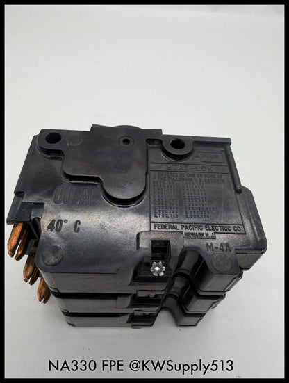NA330~FPE NA330 30A 3P 240VAC 10KA Circuit Breaker-Used