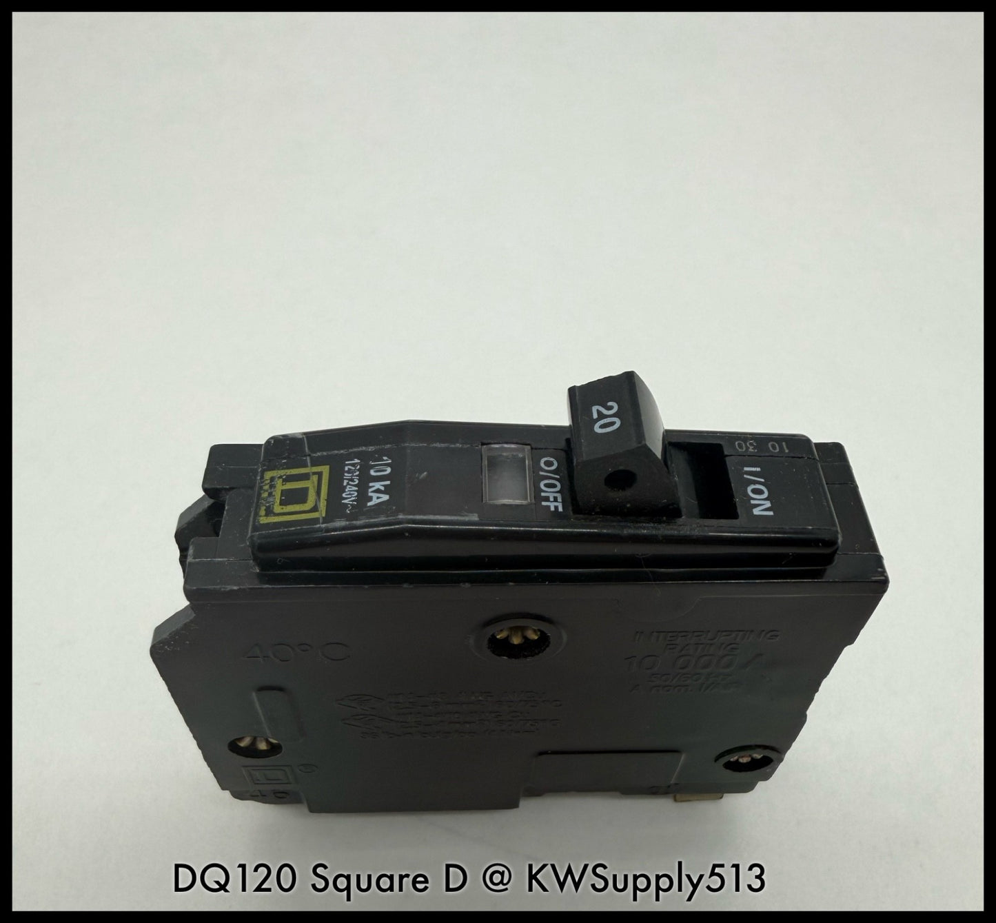 DQ120~Square D DQ120 20A 1P Circuit Breaker-Used